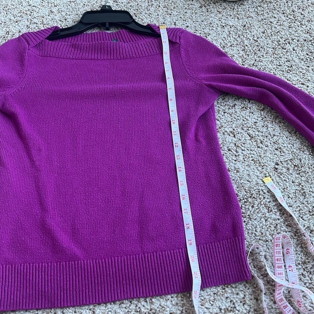 lauren by ralph lauren women’s fuchsia long sleeve Sweater - Picture 6 of 6